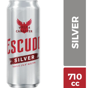 Cerveza Escudo Silver Latón 710cc